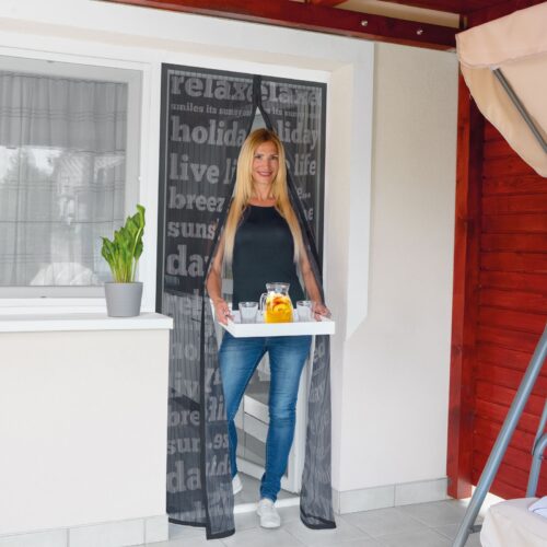 Szúnyogháló függöny ajtóra - mágneses - 100 x 210 cm - feliratos - Image 5